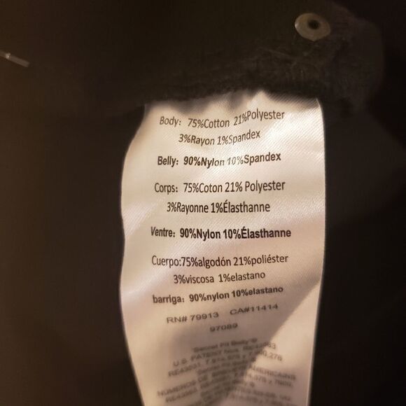 Indigo Blue faux leather front/back Maternity pant - Picture 3 of 6